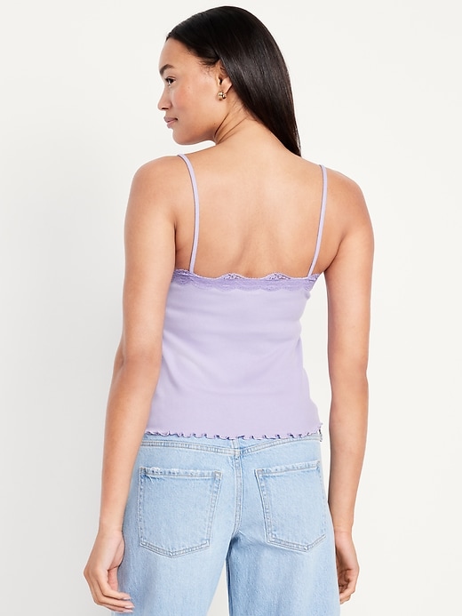 Image number 2 showing, Lace-Trim Cami Tank Top