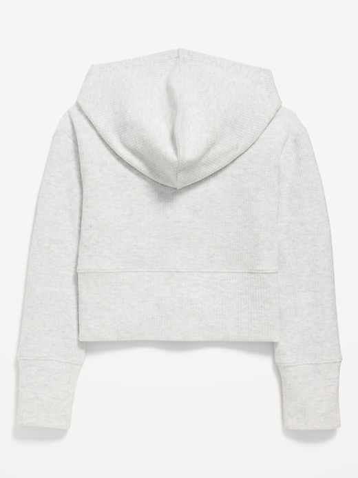 Image number 4 showing, CozePlush 2-Way-Zip Hoodie for Girls