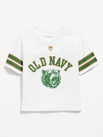 Image number 1 showing, Oversized Mesh Logo-Graphic Football T-Shirt for Toddler Boys