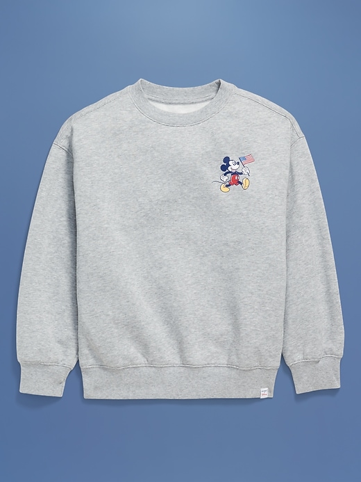 Image number 3 showing, Old Navy x Disney© Mickey Mouse Flag Graphic Crew-Neck Sweatshirt for Boys