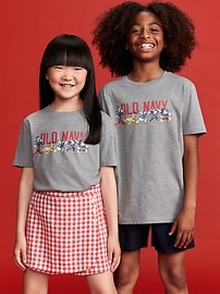 Image number 1 showing, Old Navy x Disney© Gender-Neutral Logo-Graphic T-Shirt for Kids