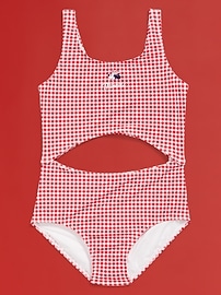 Image number 1 showing, Old Navy x Disney© Minnie Mouse Cutout One-Piece Swimsuit for Girls