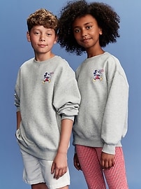 Image number 1 showing, Old Navy x Disney© Mickey Mouse Flag Graphic Crew-Neck Sweatshirt for Boys
