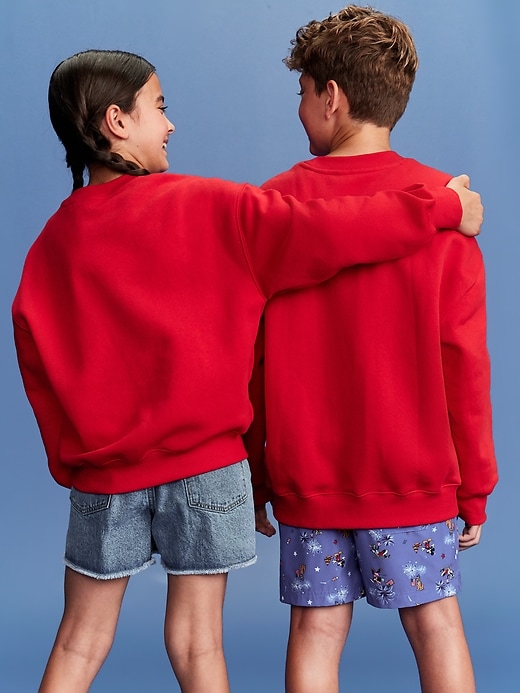 Image number 2 showing, Old Navy x Disney© Mickey Mouse Flag Logo-Graphic Crew-Neck Sweatshirt for Boys
