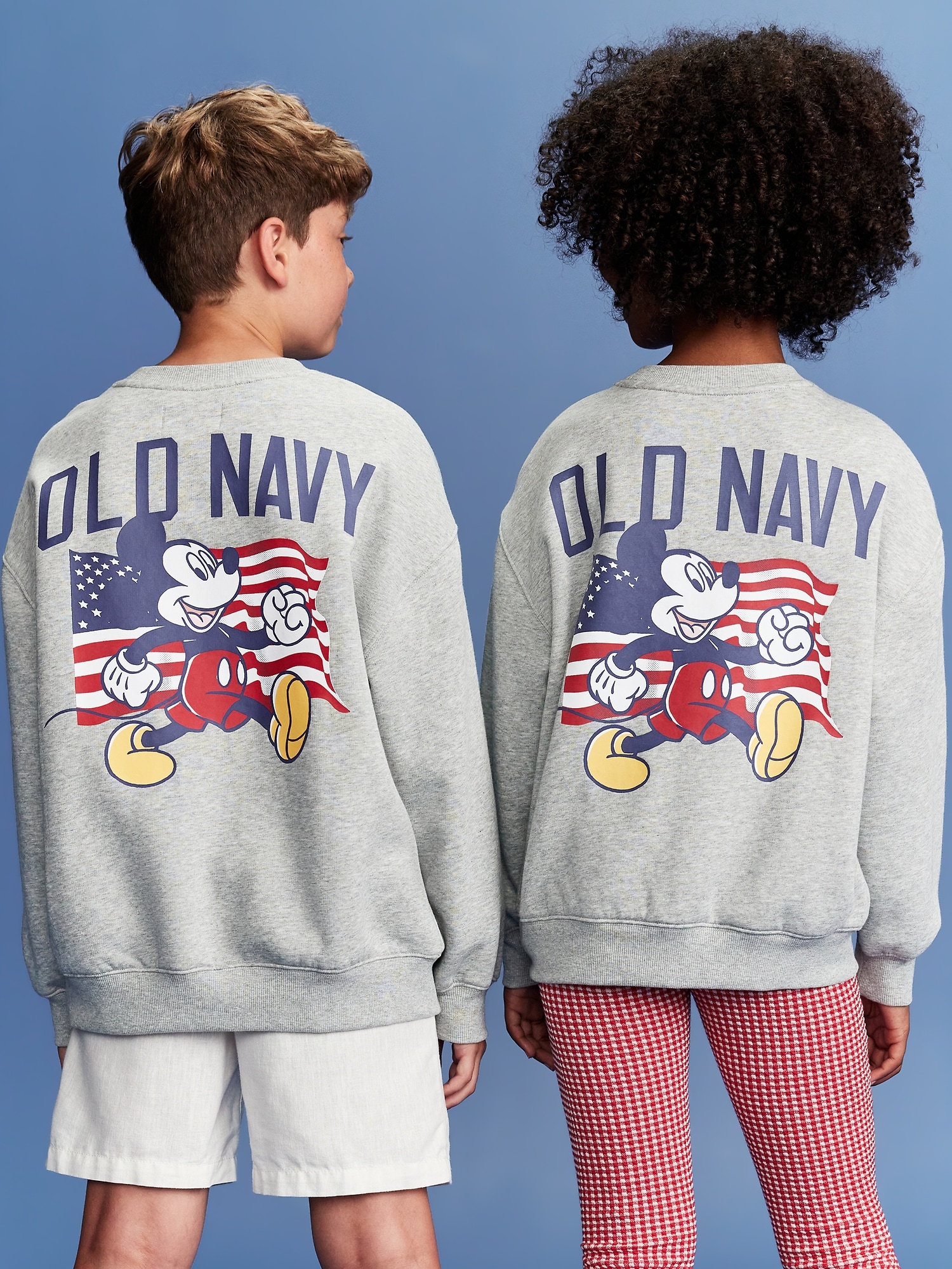 Old Navy x Disney© Mickey Mouse Flag Logo-Graphic Crew-Neck Sweatshirt for Boys