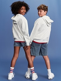 Image number 2 showing, Old Navy x Disney© Mickey Mouse Gender-Neutral Logo-Graphic Flag Hoodie for Kids