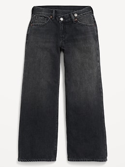 Super Baggy Wide-Leg Crossover Jeans for Girls | Old Navy