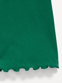 Image number 2 showing, High-Waisted Ribbed Flared Leggings for Girls