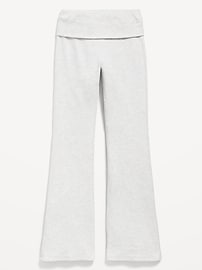 Image number 4 showing, CozePlush Foldover Flare Leggings for Girls