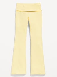 Image number 4 showing, CozePlush Foldover Flare Leggings for Girls