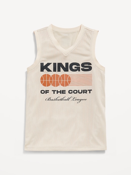 Image number 4 showing, Mesh Graphic Basketball Tank Top for Boys