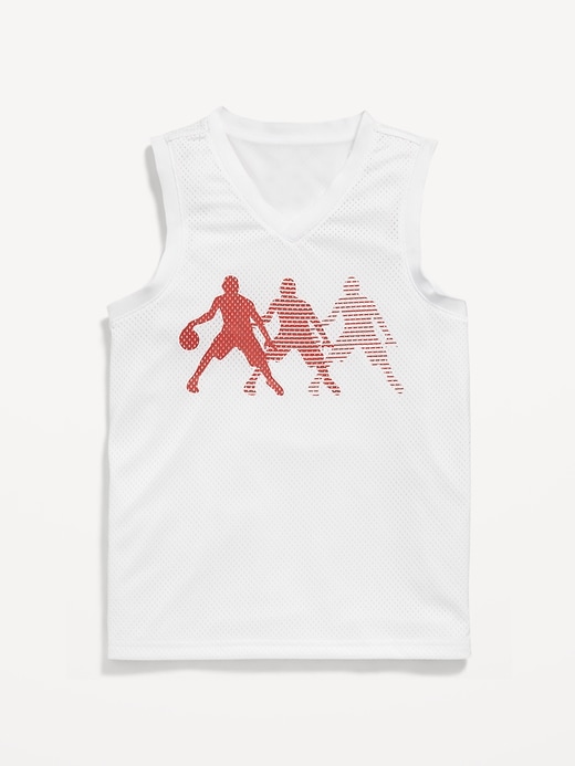 Image number 4 showing, Mesh Graphic Basketball Tank Top for Boys