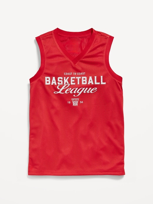 Image number 4 showing, Mesh Graphic Basketball Tank Top for Boys