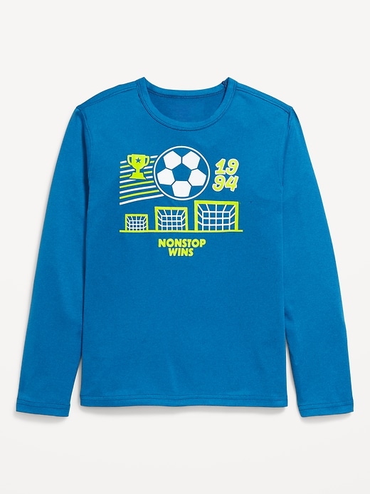 Image number 4 showing, CloudMotion Long-Sleeve Graphic Performance T-Shirt for Boys