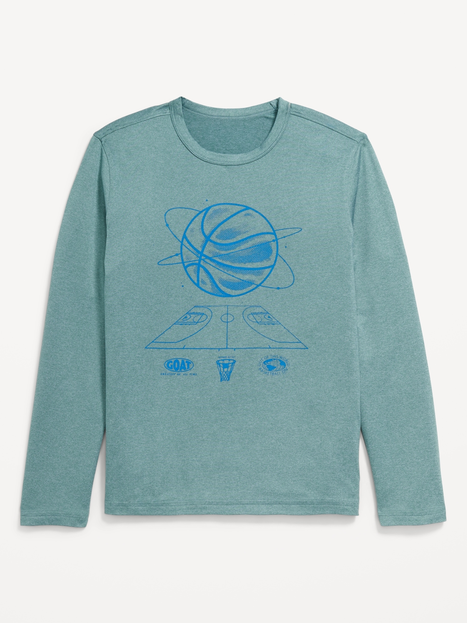 CloudMotion Long-Sleeve Graphic Performance T-Shirt for Boys