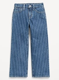 Image number 3 showing, Printed High-Waisted Baggy Wide-Leg Jeans for Girls