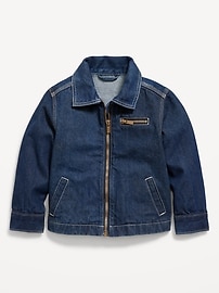 Image number 1 showing, Full-Zip Jean Barn Coat for Toddler Boys