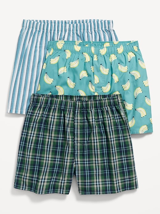 Image number 1 showing, 3-Pack Soft-Washed Boxer Shorts -- 3.75-inch inseam