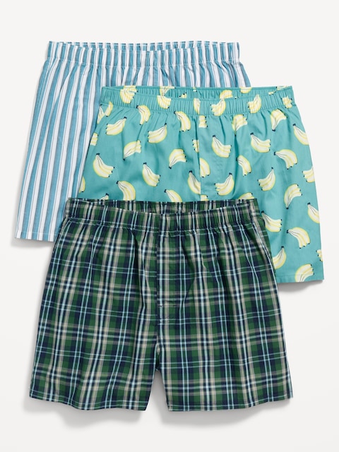 3-Pack Soft-Washed Boxer Shorts -- 3.75-inch inseam - Banana