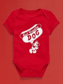 Image number 3 showing, Old Navy x Disney© Mickey Mouse Graphic Bodysuit for Baby