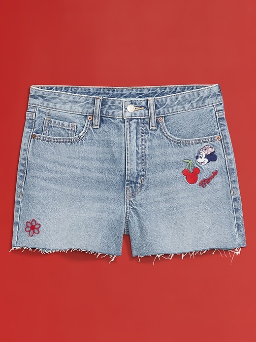 Image number 5 showing, Old Navy x Disney© High-Waisted OG Jean Cut-Off Shorts -- 3-inch inseam