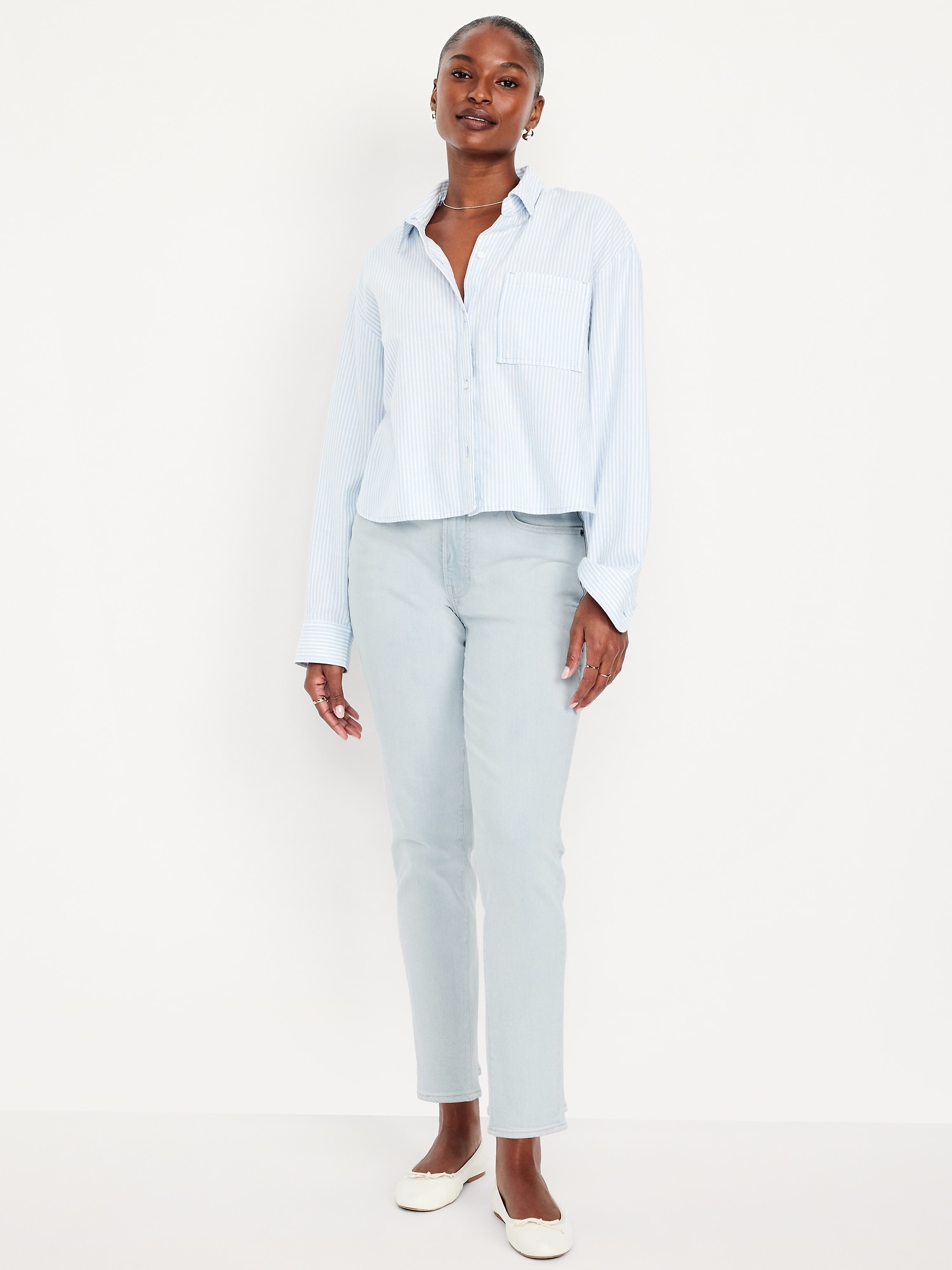 Curvy High-Waisted OG Straight Ankle Jeans