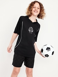 Image number 3 showing, Oversized Collared Soccer Jersey T-Shirt for Boys