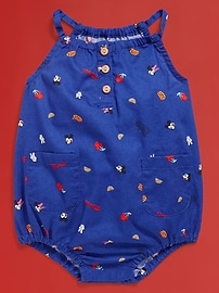 Image number 3 showing, Old Navy x Disney© Sleeveless Henley One-Piece Graphic Romper for Baby