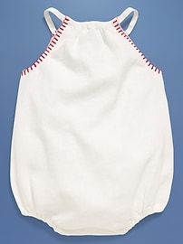 Image number 2 showing, Old Navy x Disney© Linen-Blend Sleeveless One-Piece Romper for Baby