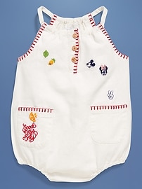 Image number 3 showing, Old Navy x Disney© Linen-Blend Sleeveless One-Piece Romper for Baby