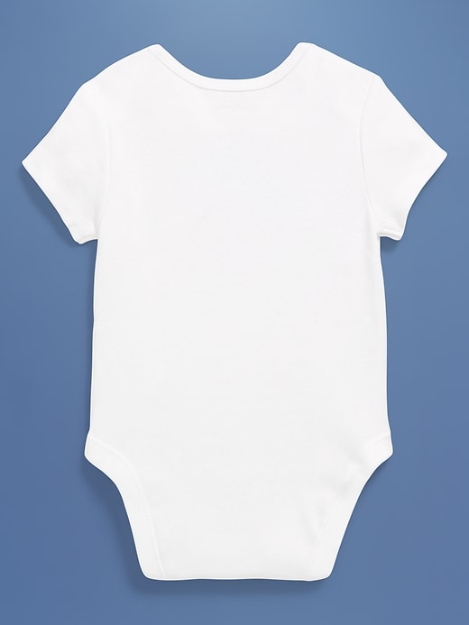 Image number 2 showing, Old Navy x Disney© Mickey Mouse Flag Logo-Graphic Bodysuit for Baby