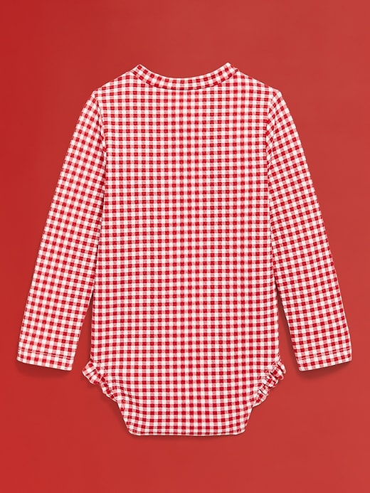 Image number 4 showing, Old Navy x Disney© Minnie Mouse Zip-Front Rashguard One-Piece Swimsuit for Baby