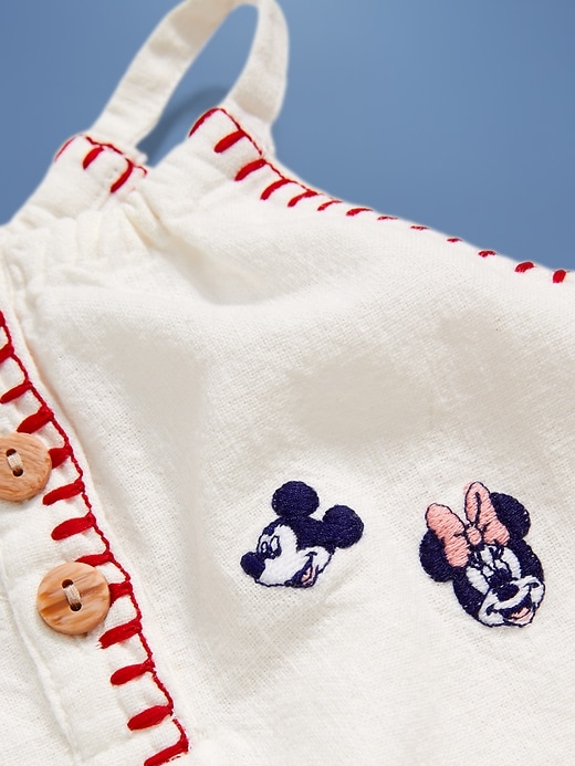 Image number 4 showing, Old Navy x Disney© Linen-Blend Sleeveless One-Piece Romper for Baby