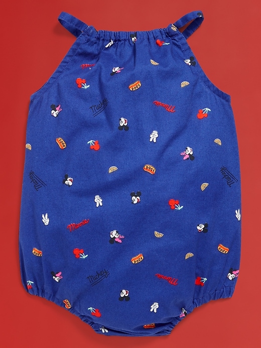 Image number 4 showing, Old Navy x Disney© Sleeveless Henley One-Piece Graphic Romper for Baby
