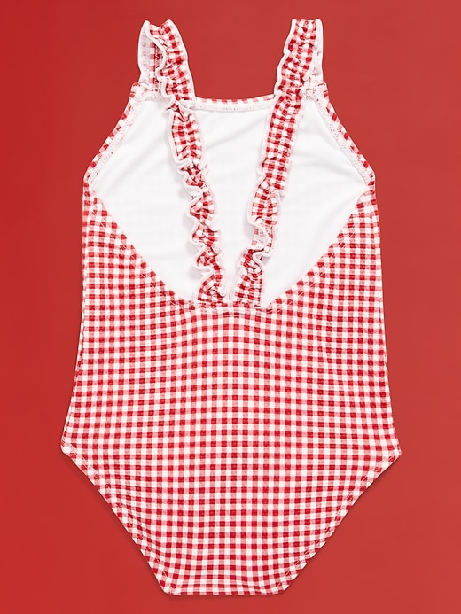 Image number 2 showing, Old Navy x Disney© Minnie Mouse Textured One-Piece Swimsuit for Toddler Girls