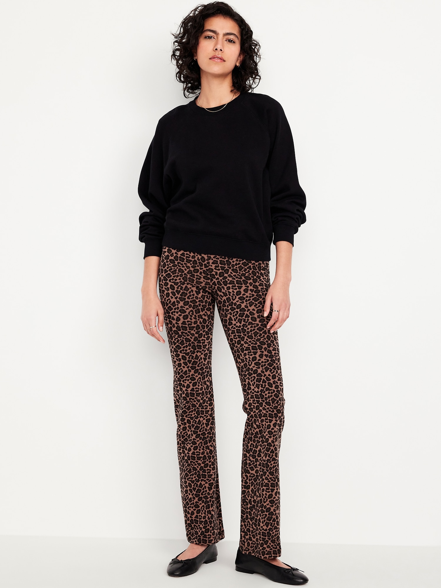 High-Waisted Fashion Flare Leggings