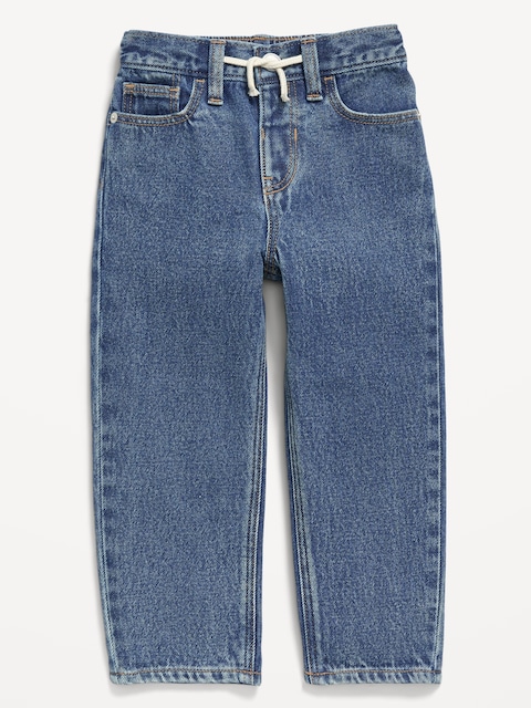 Baggy Barrel-Leg Jeans for Toddler Boys - Medium Wash