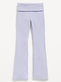 Image number 4 showing, CozePlush Foldover Flare Leggings for Girls