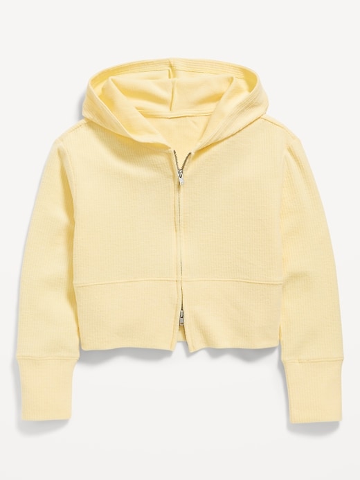 Image number 2 showing, CozePlush 2-Way-Zip Hoodie for Girls
