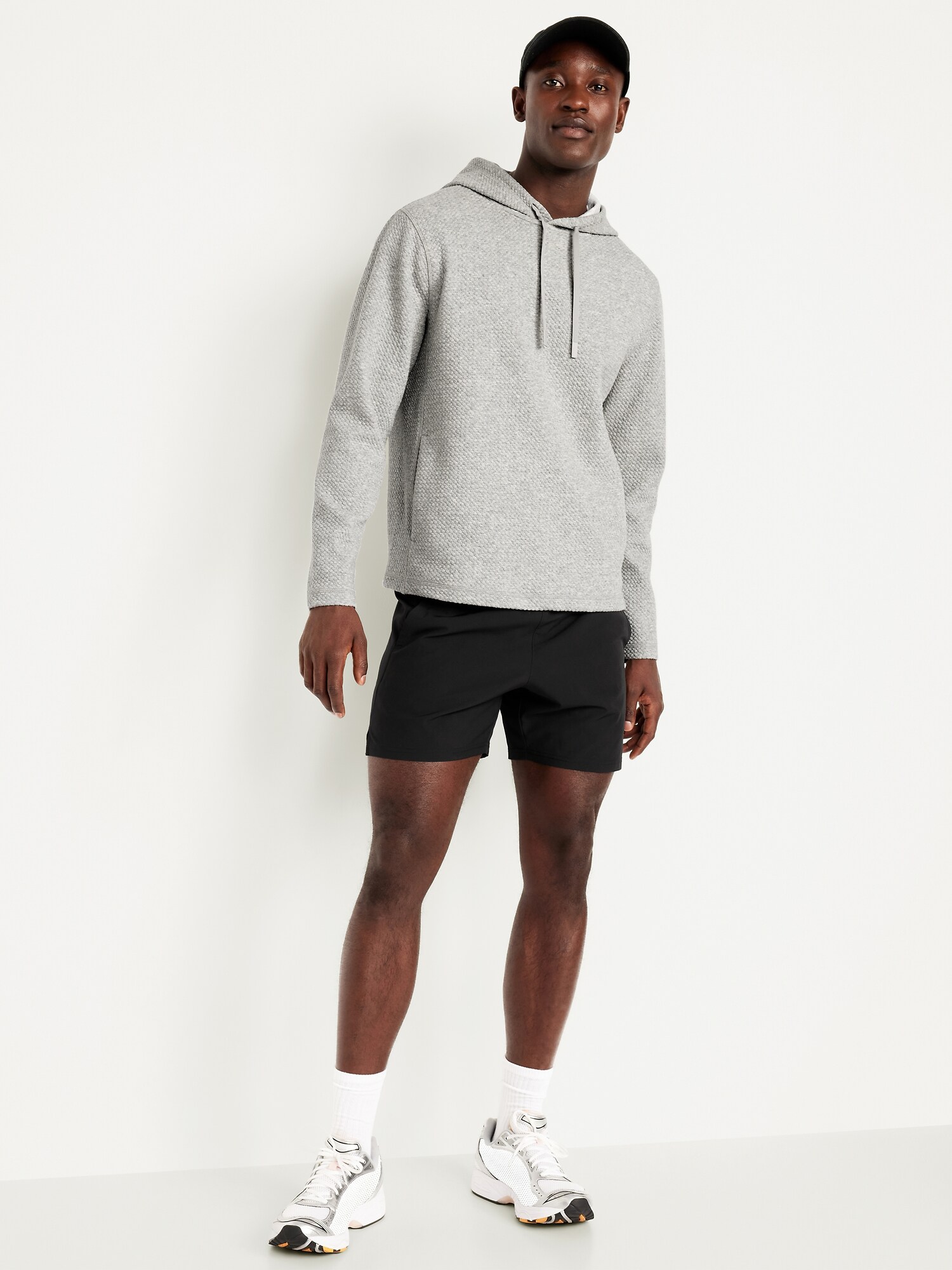 Мужское худи Old Navy Recharge Fleece Pullover, цвет: Светлый серый — фото 3