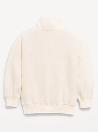 Image number 4 showing, Oversized Snap-Button Sweatshirt for Girls