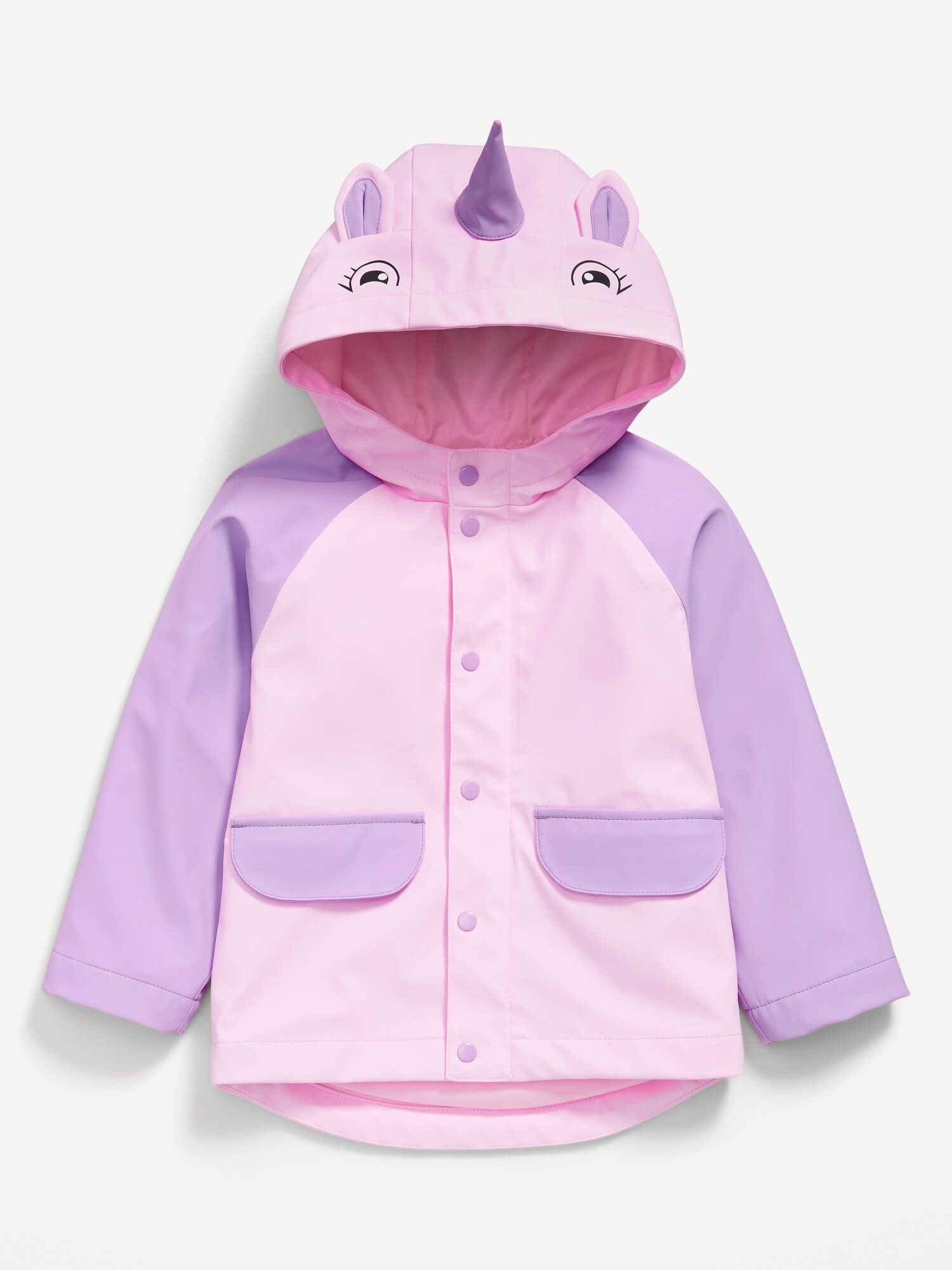 Куртка Old Navy Water-Resistant Critter Hooded Jacket для девочек-малышей, цвет: Unicorn — фото 2