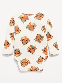 Image number 2 showing, Printed Unisex Long-Sleeve Bodysuit for Baby