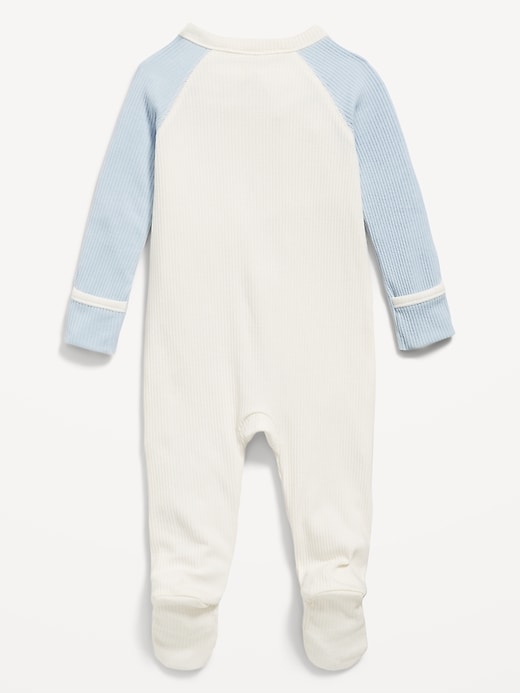 Image number 2 showing, Ribbed 2-Way-Zip Sleep & Play Footed One-Piece for Baby