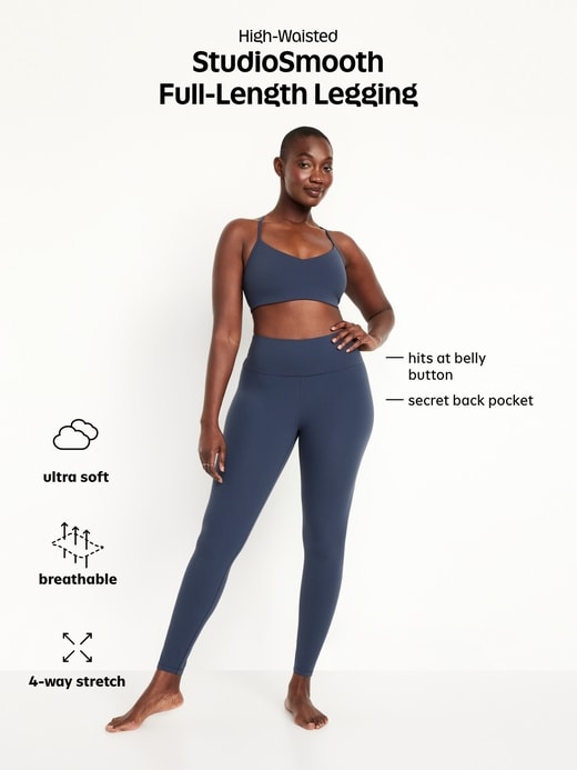 Image number 9 showing, High-Waisted StudioSmooth Full-Length Leggings