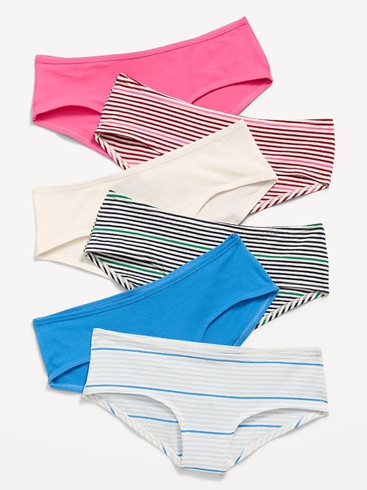 Image number 1 showing, Hipster Underwear 6-Pack for Girls