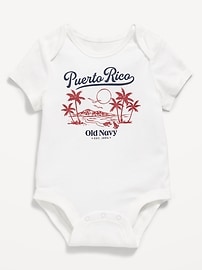 Image number 1 showing, Short-Sleeve Graphic Bodysuit for Baby