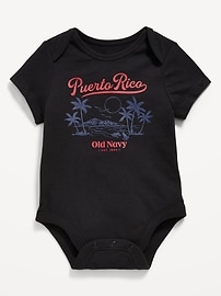 Image number 1 showing, Short-Sleeve Graphic Bodysuit for Baby