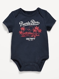 Image number 1 showing, Short-Sleeve Graphic Bodysuit for Baby
