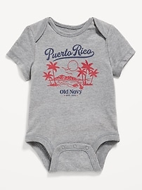 Image number 1 showing, Short-Sleeve Graphic Bodysuit for Baby